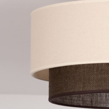 Brilagi - LED-Deckenleuchte BOHO STYLE 1xE27/15W/230V Ø 40 cm creme/braun