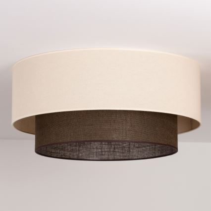 Brilagi - LED-Deckenleuchte BOHO STYLE 3xE27/15W/230V Ø 60 cm creme/braun