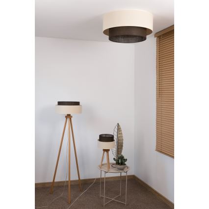 Brilagi - LED-Deckenleuchte BOHO STYLE 3xE27/15W/230V Ø 60 cm creme/braun