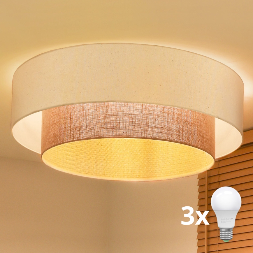 Brilagi - LED-Deckenleuchte BOHO STYLE 3xE27/15W/230V Ø 80 cm