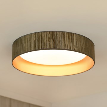Brilagi - LED-Deckenleuchte BOSTON ROLLER LED/24W/230V d 45 cm Stroh braun/golden