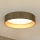 Brilagi - LED-Deckenleuchte BOSTON ROLLER LED/24W/230V d 45 cm Stroh braun/golden