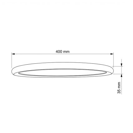 Brilagi - LED-Deckenleuchte CARLOS LED/24W/230V Ø 40 cm weiß
