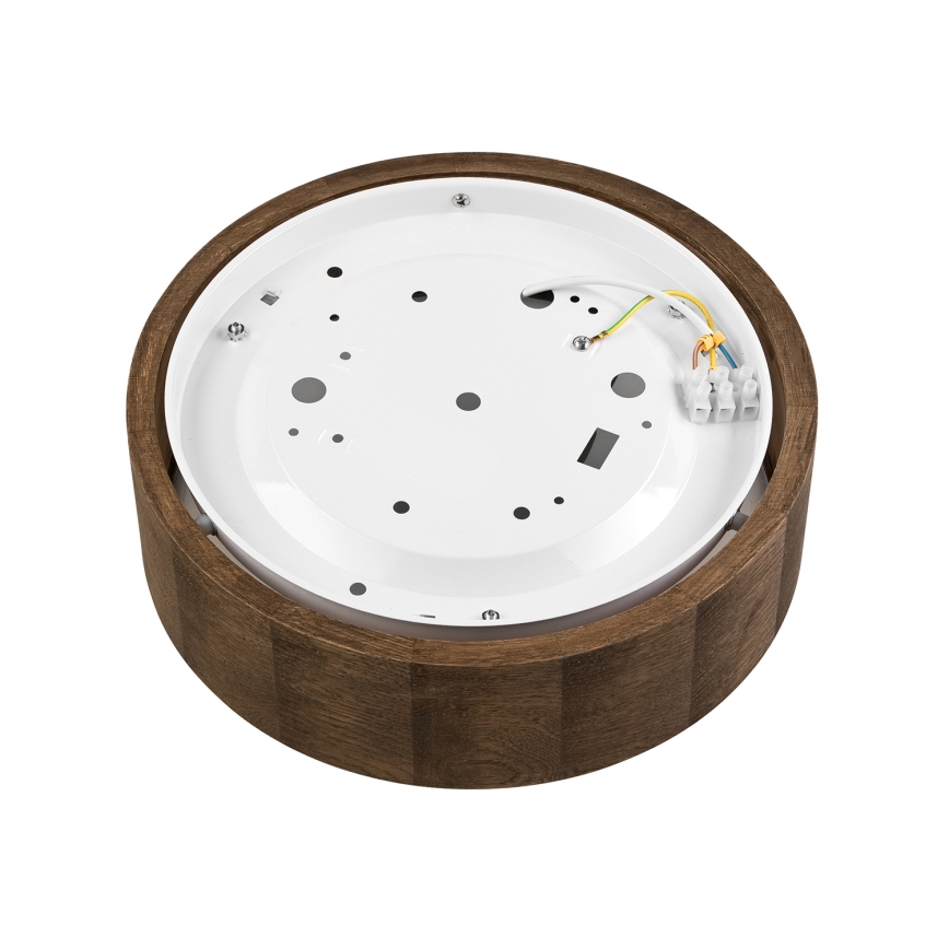 Brilagi - LED-Deckenleuchte CARVALHO 1xE27/15W/230V Eiche/Nussbaum Ø 27 cm