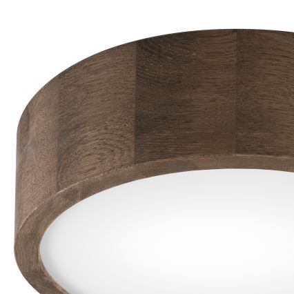 Brilagi - LED Deckenleuchte CARVALHO 1xE27/60W/230V Eiche d 27 cm