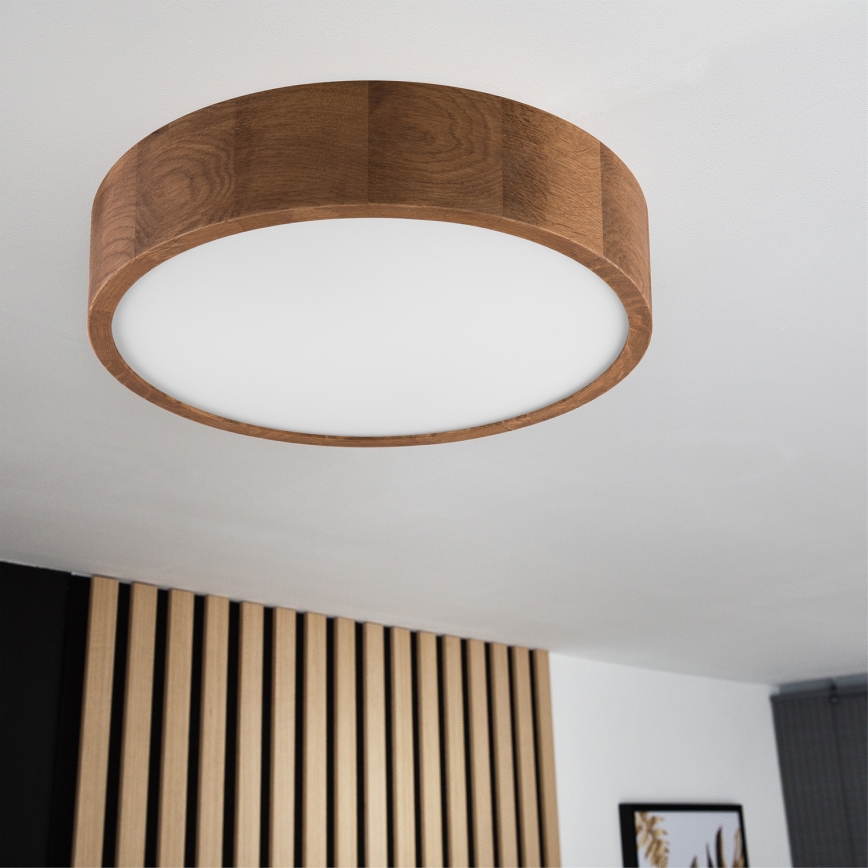 Brilagi - LED-Deckenleuchte CARVALHO 2xE27/60W/230V Eiche Kirsche d 37 cm