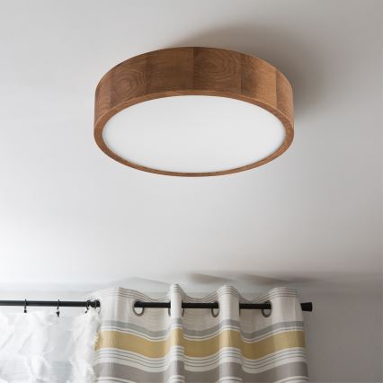 Brilagi - LED-Deckenleuchte CARVALHO 2xE27/60W/230V Eiche Kirsche d 37 cm