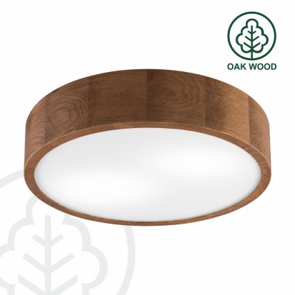 Brilagi - LED-Deckenleuchte CARVALHO 2xE27/60W/230V Eiche Kirsche d 37 cm