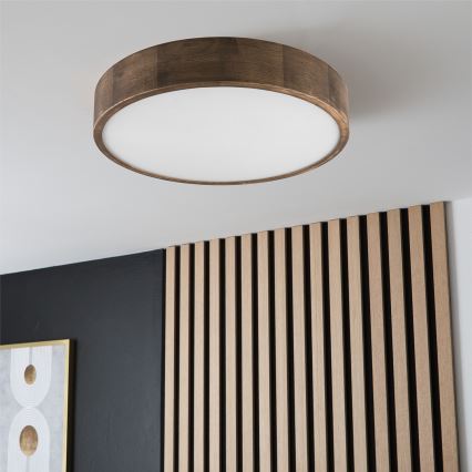 Brilagi - LED Deckenleuchte CARVALHO 3xE27/60W/230V Eiche d 47 cm