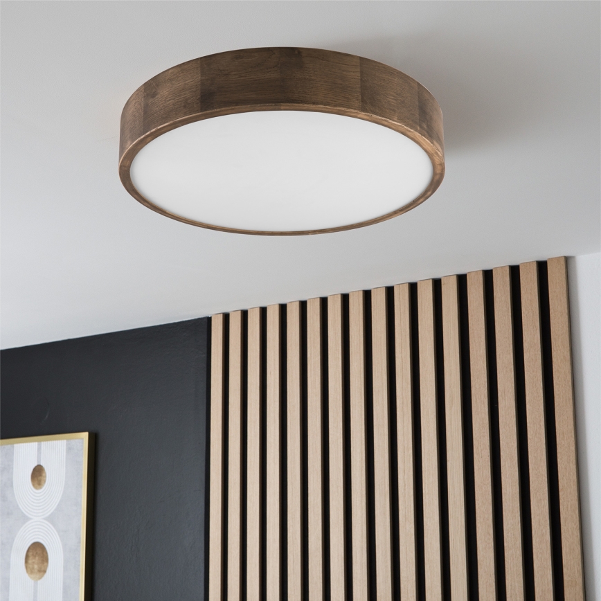 Brilagi - LED Deckenleuchte CARVALHO 3xE27/60W/230V Eiche d 47 cm