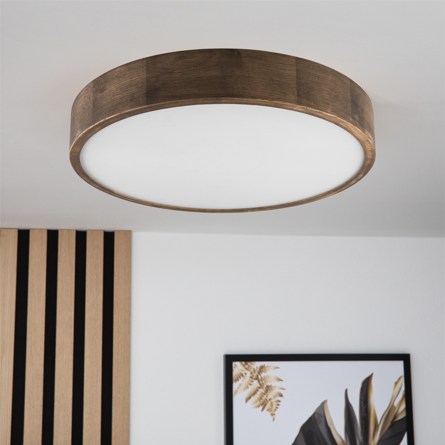 Brilagi - LED Deckenleuchte CARVALHO 3xE27/60W/230V Eiche d 47 cm