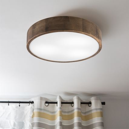 Brilagi - LED Deckenleuchte CARVALHO 3xE27/60W/230V Eiche d 47 cm