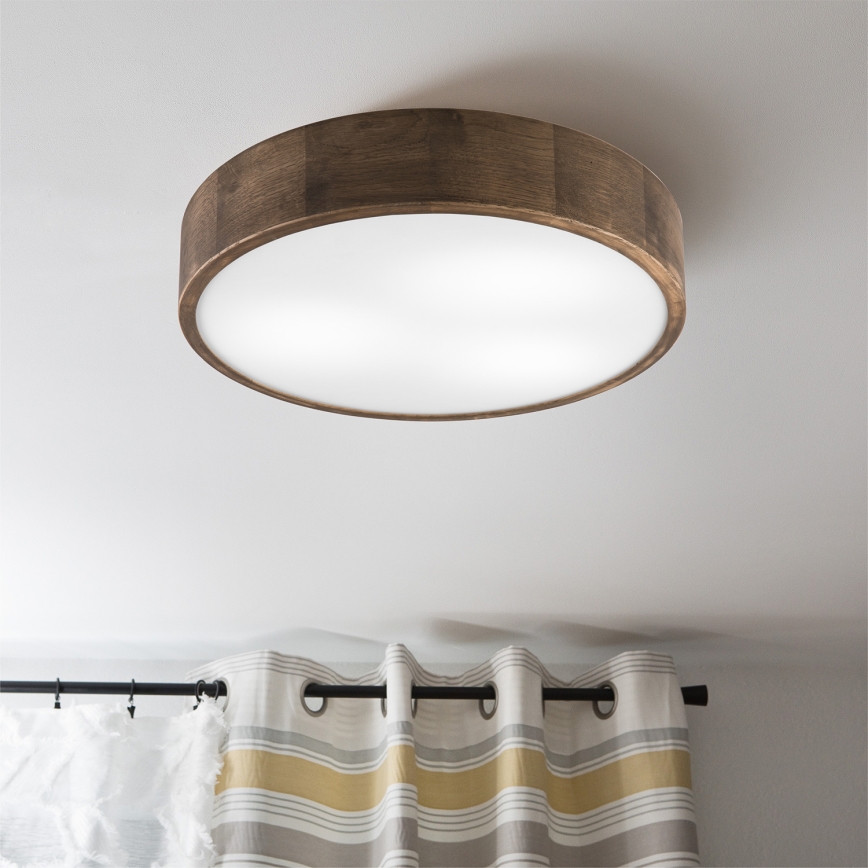 Brilagi - LED Deckenleuchte CARVALHO 3xE27/60W/230V Eiche d 47 cm