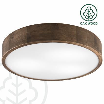 Brilagi - LED Deckenleuchte CARVALHO 3xE27/60W/230V Eiche d 47 cm