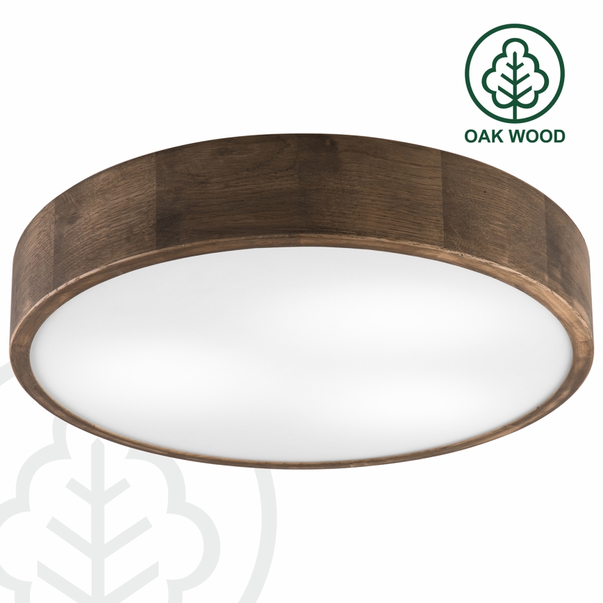 Brilagi - LED Deckenleuchte CARVALHO 3xE27/60W/230V Eiche d 47 cm