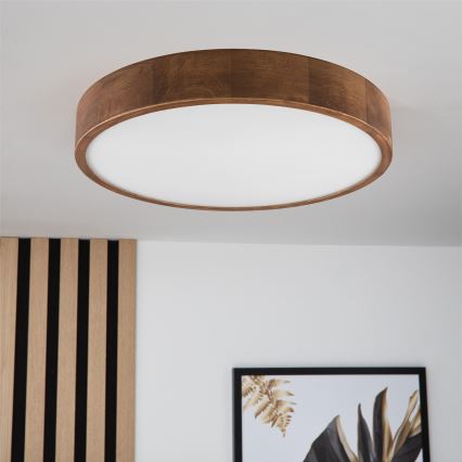 Brilagi - LED-Deckenleuchte CARVALHO 3xE27/60W/230V Eiche Kirsche d 47 cm