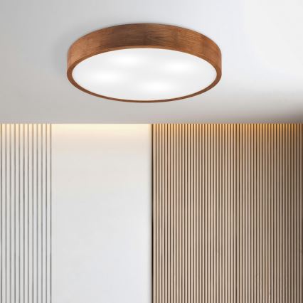 Brilagi - LED Deckenleuchte CARVALHO 4xE27/60W/230V Eiche Kirsche Ø 57,5 cm