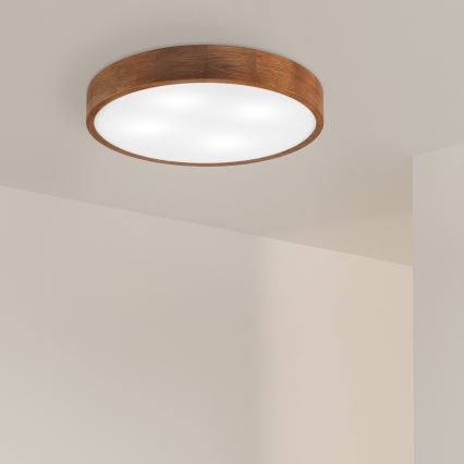 Brilagi - LED Deckenleuchte CARVALHO 4xE27/60W/230V Eiche Kirsche Ø 57,5 cm