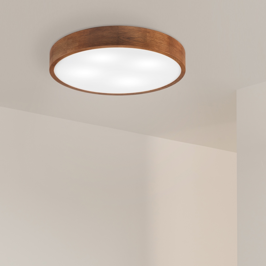 Brilagi - LED Deckenleuchte CARVALHO 4xE27/60W/230V Eiche Kirsche Ø 57,5 cm