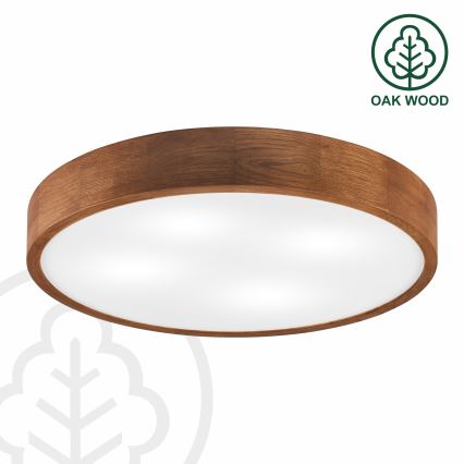 Brilagi - LED Deckenleuchte CARVALHO 4xE27/60W/230V Eiche Kirsche Ø 57,5 cm