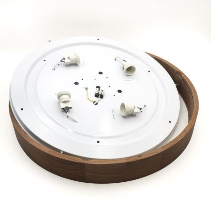 Brilagi - LED Deckenleuchte CARVALHO 4xE27/60W/230V Eiche Kirsche Ø 57,5 cm