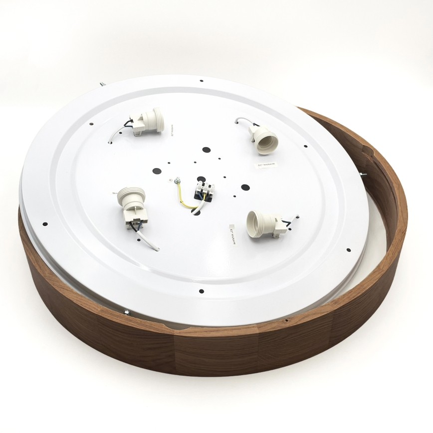 Brilagi - LED Deckenleuchte CARVALHO 4xE27/60W/230V Eiche Kirsche Ø 57,5 cm