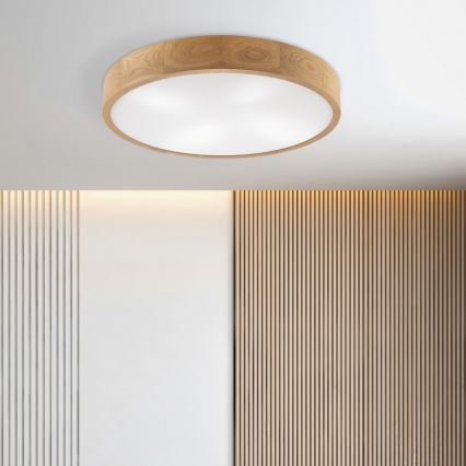 Brilagi - LED Deckenleuchte CARVALHO 4xE27/60W/230V eiche ø 57,5 cm