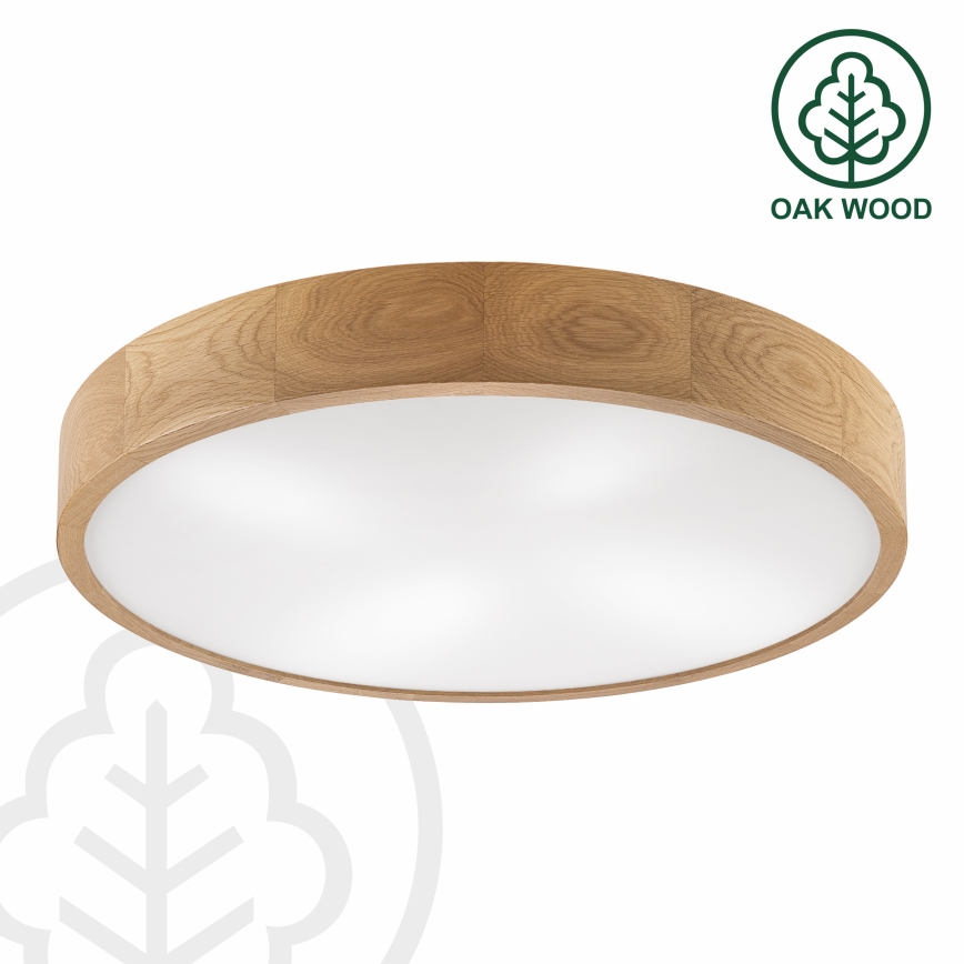 Brilagi - LED Deckenleuchte CARVALHO 4xE27/60W/230V eiche ø 57,5 cm