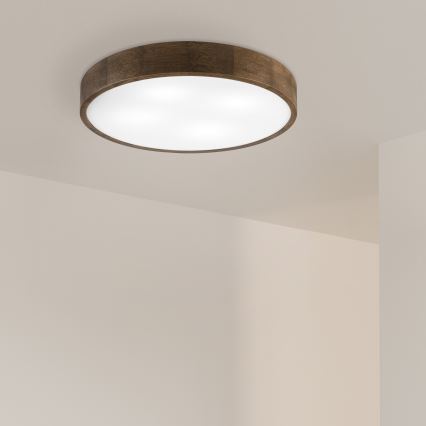Brilagi - LED Deckenleuchte CARVALHO 4xE27/60W/230V Nuss Ø 57,5 cm