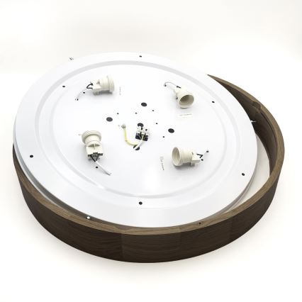 Brilagi - LED Deckenleuchte CARVALHO 4xE27/60W/230V Nuss Ø 57,5 cm