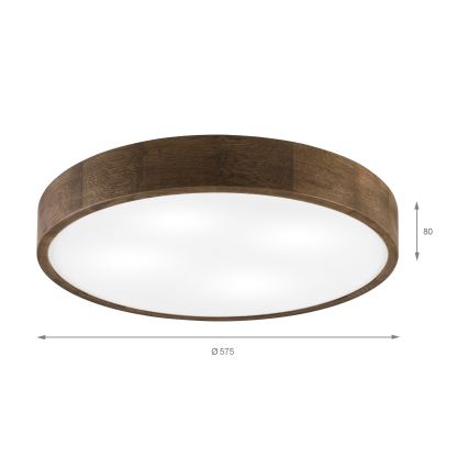 Brilagi - LED Deckenleuchte CARVALHO 4xE27/60W/230V Nuss Ø 57,5 cm