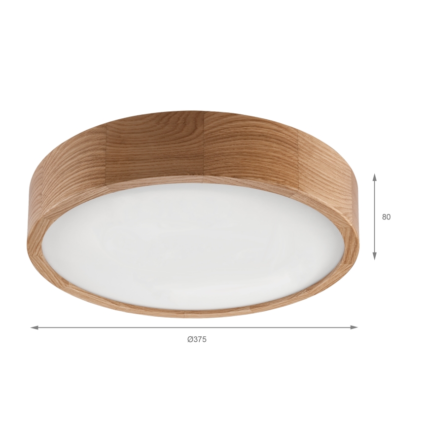 Brilagi - LED-Deckenleuchte CARVALHO LED/36W/230V Eiche Ø 37,5 cm