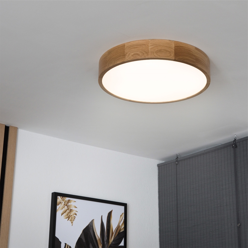 Brilagi - LED-Deckenleuchte CARVALHO LED/36W/230V Eiche Ø 47,5 cm