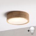 BRILAGI - LED-Deckenleuchte CARVALHO MODERN 1xE27/60W/230V Ø 27,5 cm Eiche