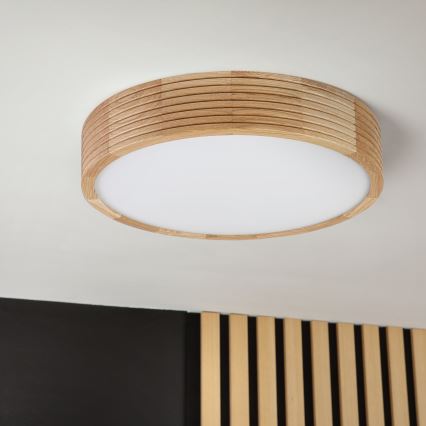 Brilagi - LED-Deckenleuchte CARVALHO MODERN 2xE27/60W/230V Ø 37,5 cm Eiche