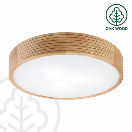 BRILAGI - LED-Deckenleuchte CARVALHO MODERN 3xE27/60W/230V Ø 47,5 cm Eiche