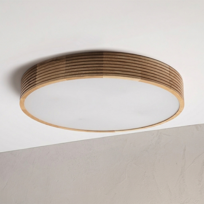 Brilagi - LED Deckenleuchte CARVALHO MODERN 4xE27/60W/230V Eiche Ø 57,5 cm