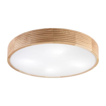 Brilagi - LED Deckenleuchte CARVALHO MODERN 4xE27/60W/230V Eiche Ø 57,5 cm