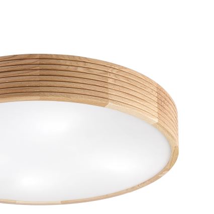 Brilagi - LED Deckenleuchte CARVALHO MODERN 4xE27/60W/230V Eiche Ø 57,5 cm