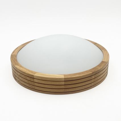 Brilagi - LED-Deckenleuchte CARVALHO MODERN SLIM 1xE27/60W/230V Ø 27,5 cm Eiche