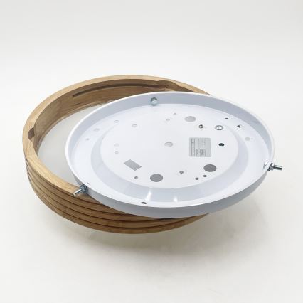 Brilagi - LED-Deckenleuchte CARVALHO MODERN SLIM 1xE27/60W/230V Ø 27,5 cm Eiche