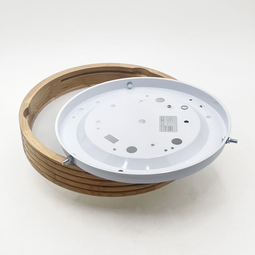 Brilagi - LED-Deckenleuchte CARVALHO MODERN SLIM 1xE27/60W/230V Ø 27,5 cm Eiche