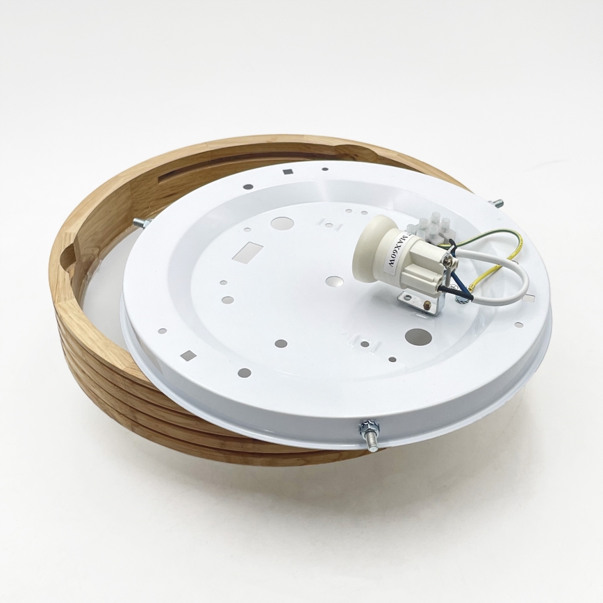 Brilagi - LED-Deckenleuchte CARVALHO MODERN SLIM 1xE27/60W/230V Ø 27,5 cm Eiche