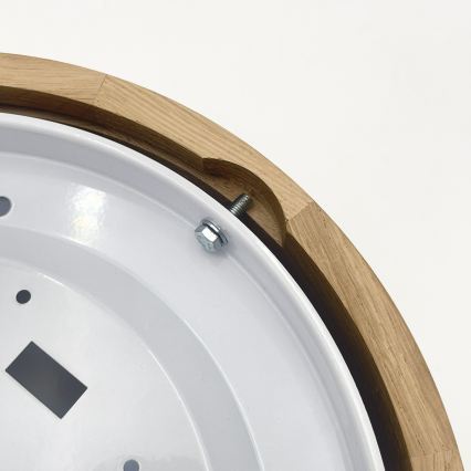 Brilagi - LED-Deckenleuchte CARVALHO MODERN SLIM 1xE27/60W/230V Ø 27,5 cm Eiche