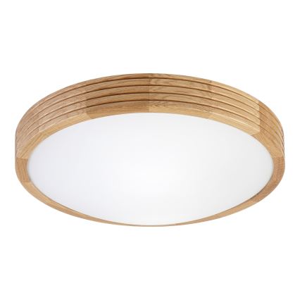 Brilagi - LED-Deckenleuchte CARVALHO MODERN SLIM 2xE27/60W/230V Ø 37,5 cm Eiche
