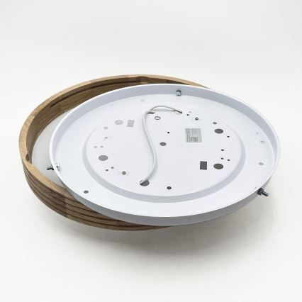 Brilagi - LED-Deckenleuchte CARVALHO MODERN SLIM 2xE27/60W/230V Ø 37,5 cm Eiche