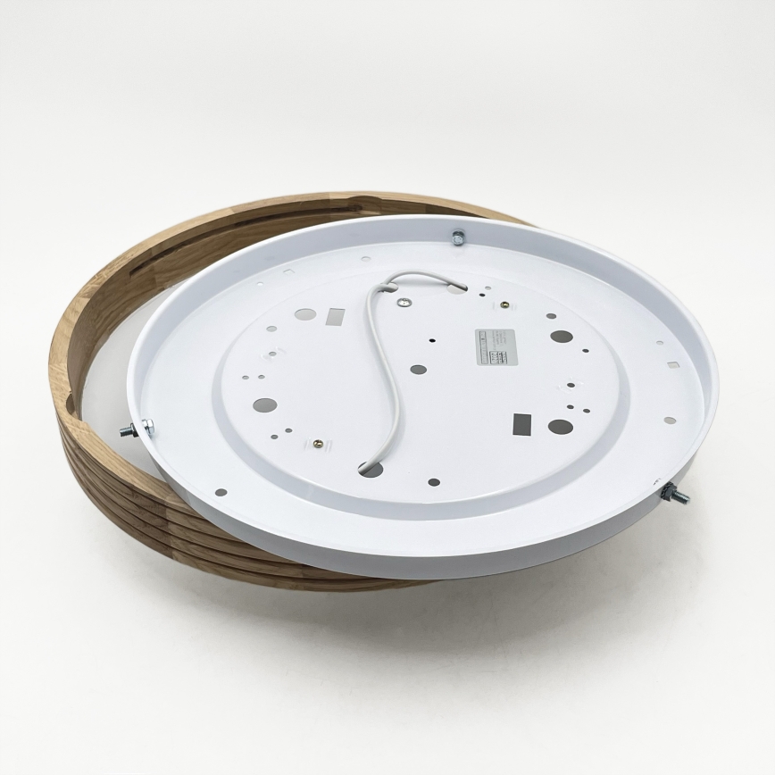 Brilagi - LED-Deckenleuchte CARVALHO MODERN SLIM 2xE27/60W/230V Ø 37,5 cm Eiche
