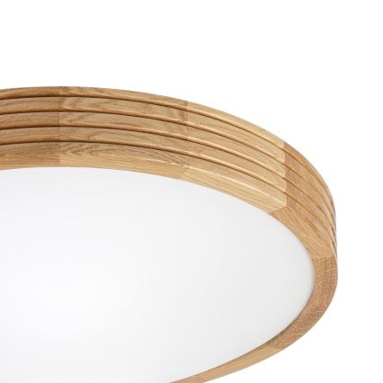 Brilagi - LED-Deckenleuchte CARVALHO MODERN SLIM 2xE27/60W/230V Ø 37,5 cm Eiche