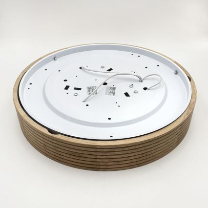Brilagi - LED-Deckenleuchte CARVALHO MODERN SLIM 3xE27/60W/230V Ø 47,5 cm Eiche