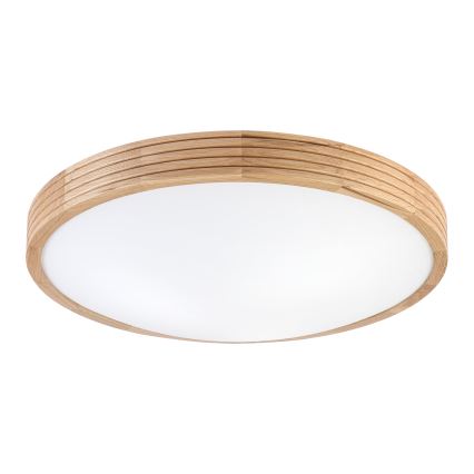 Brilagi - LED-Deckenleuchte CARVALHO MODERN SLIM 3xE27/60W/230V Ø 47,5 cm Eiche